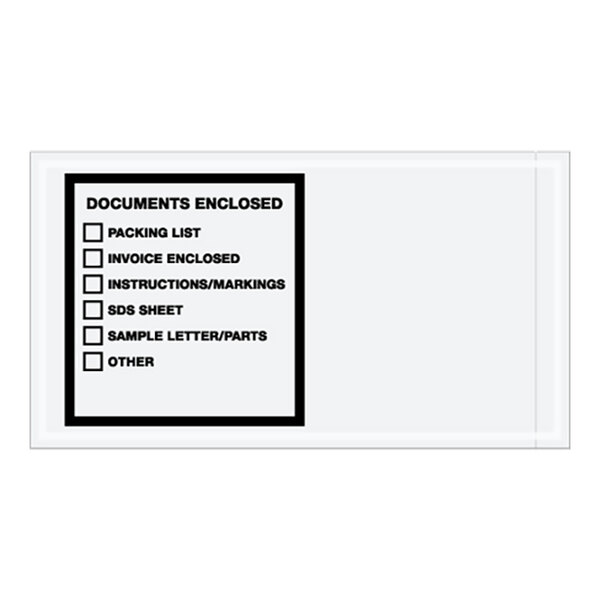 A white rectangular Lavex document envelope with black printed text.