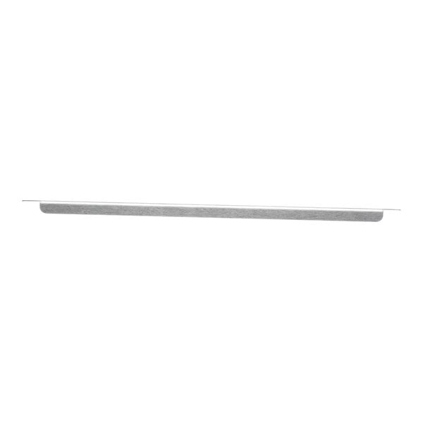 A long metal bar for Delfield refrigeration pans with a white background.