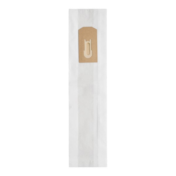 Lavex 9 Qt. Paper Filter Bag for 12" Upright Light Weight Vacuum Cleaners - 10/Case