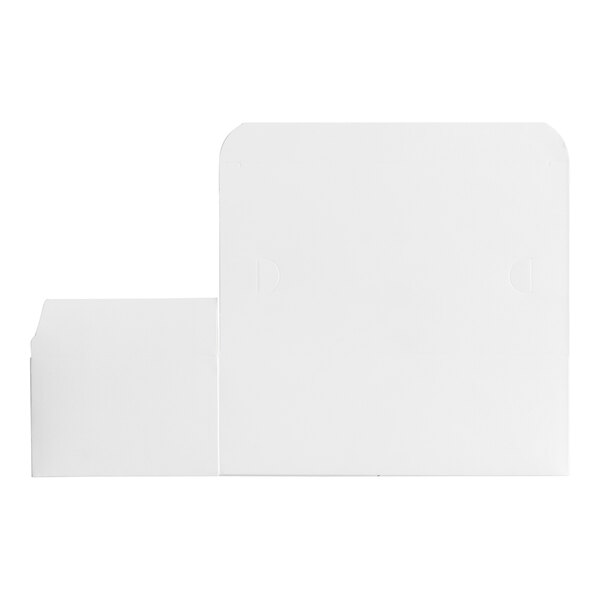 A white rectangular take-out box with a tuck top lid.