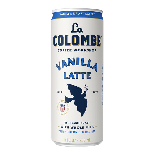 A can of La Colombe Vanilla Draft Latte, 11 fl. oz.