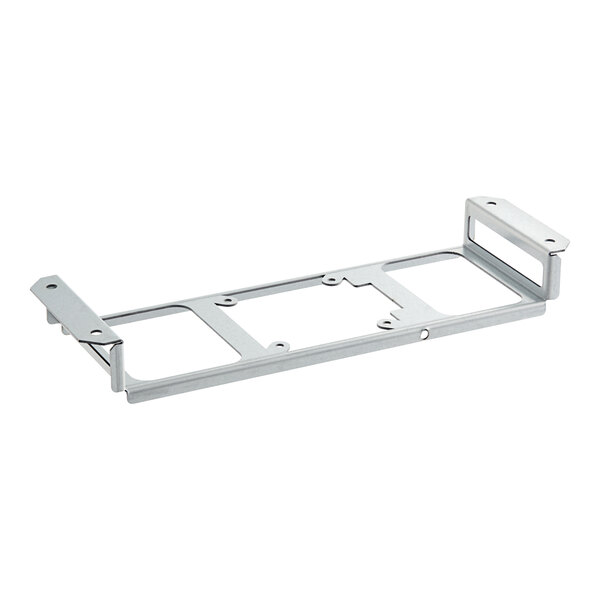 A metal bracket with holes on the side.
