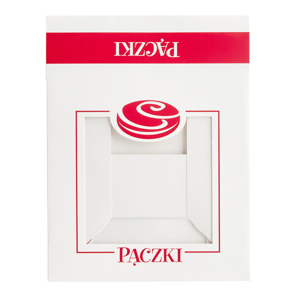 A white Southern Champion bakery box with a red Paczki logo.