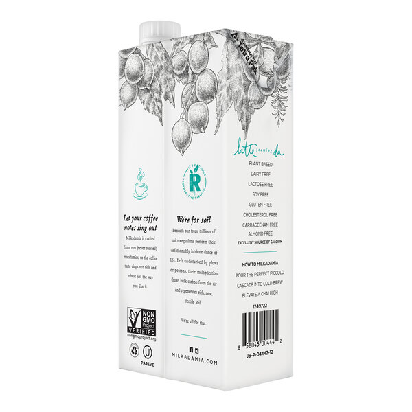 Milkadamia Barista Macadamia Milk 32 fl. oz. - 12/Case
