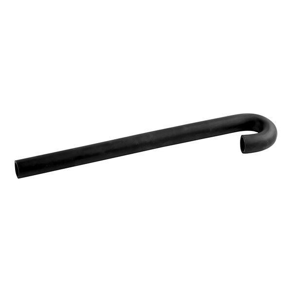 A black tube with a curved end.