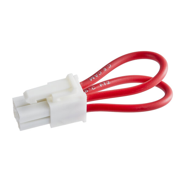 A red and white wire connector with a Noble Warewashing Designator.