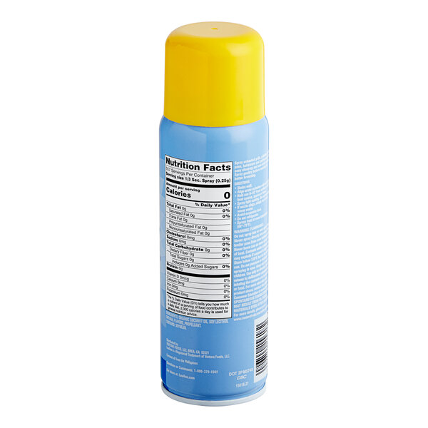 A yellow and blue LouAna spray bottle with a yellow label.