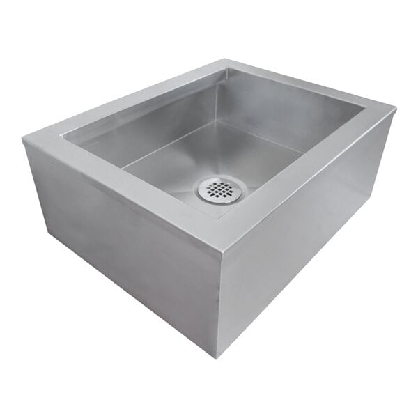 IMC/Teddy FS-AS* FS 27" x 21" x 10 1/2" Stainless Steel Anti-Splash Floor / Utility / Mop Sink