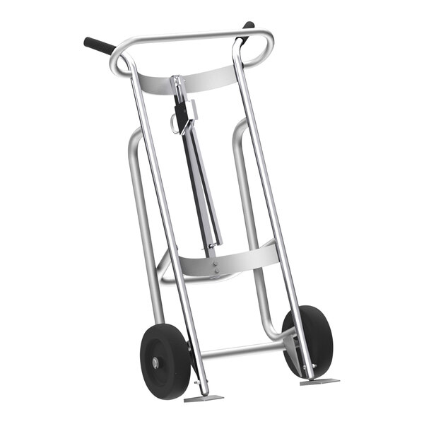 A silver Valley Craft hand truck with black rubber wheels.