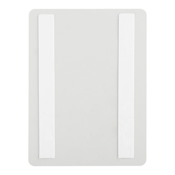 a white rectangular object with a black border