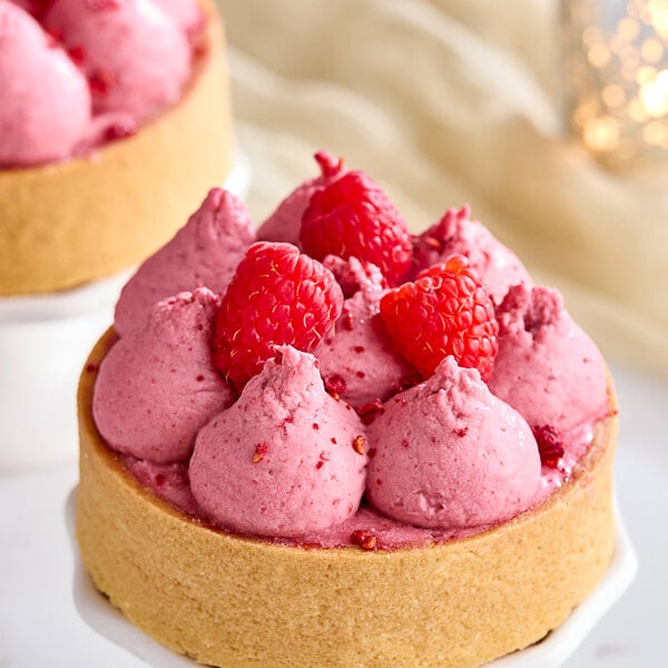 White Toque Gluten-Free Vegan Raspberry Mousse 1.1 lb. - 6/Case