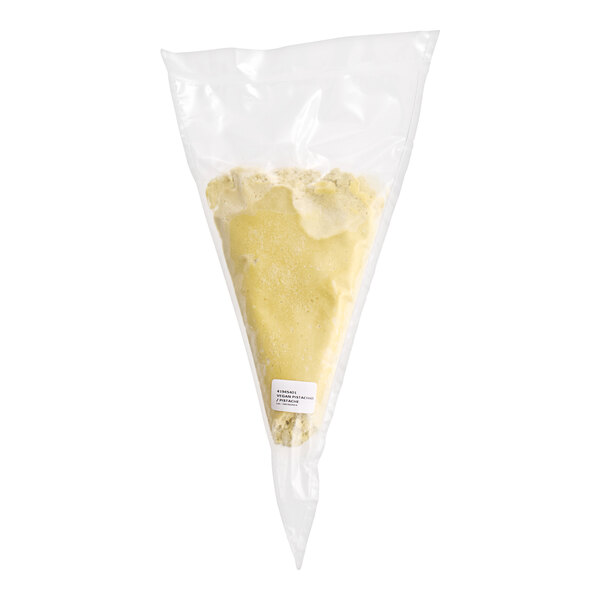 A white bag of White Toque Gluten-Free Vegan Pistachio Mousse on a white background.