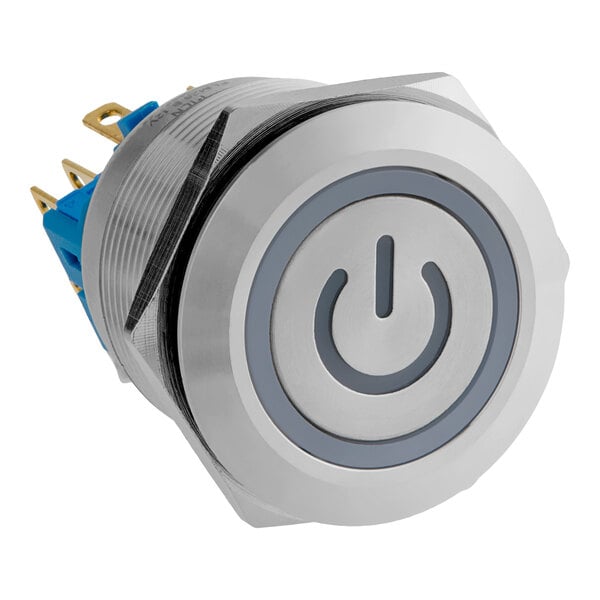 A round metal power switch with a power symbol, designed for Cooking Performance Group HSIO-H and HSIO-H-2 models.