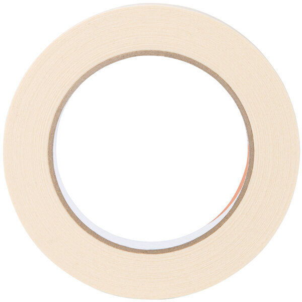 A roll of Shurtape natural masking tape with a white circle in the middle.