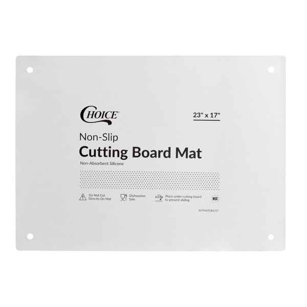 Choice 23" x 17" Non-Slip Rubber Cutting Board Liner - 2/Case