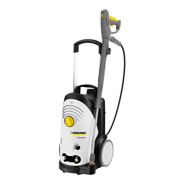 A white and black Karcher HD 2.3/14 C pressure washer.