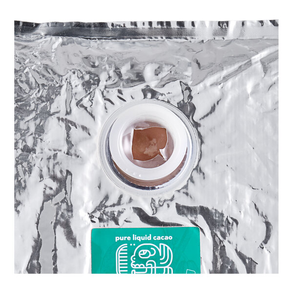 A plastic container of Cholaca Pure Unsweetened Liquid Cacao.