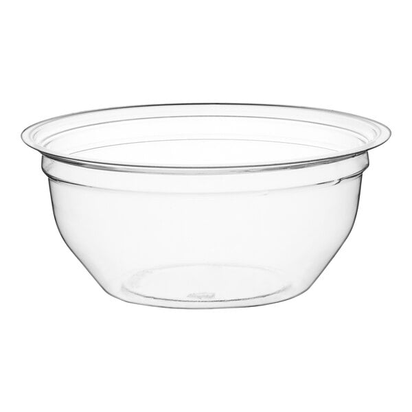 A clear plastic WNA Comet Signature dessert cup.