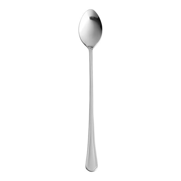 An Abert Rada stainless steel iced tea spoon with a silver handle.