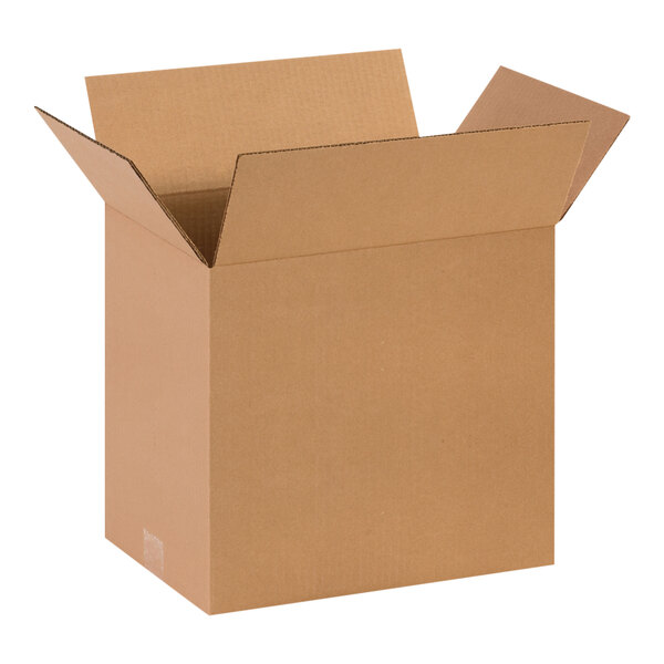 A close-up of several Lavex cardboard shipping boxes with open lids.
