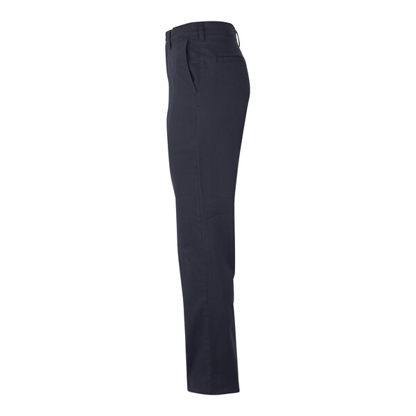 A close up of a men's dark navy Edwards 2558 performance pants.