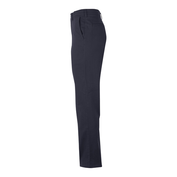 Edwards men's dark navy performance pants with a belt loop.