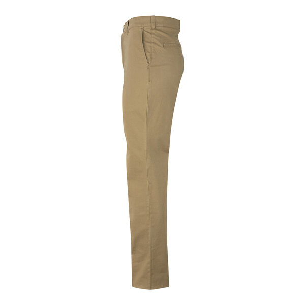 Edwards men's tan pants with a buttoned waist.
