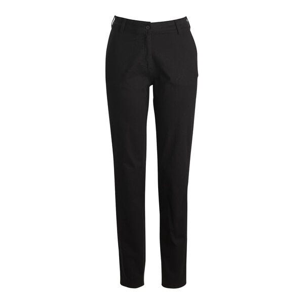 Edwards Women's Black Performance 4-Way Stretch Pants with a buttoned waist.