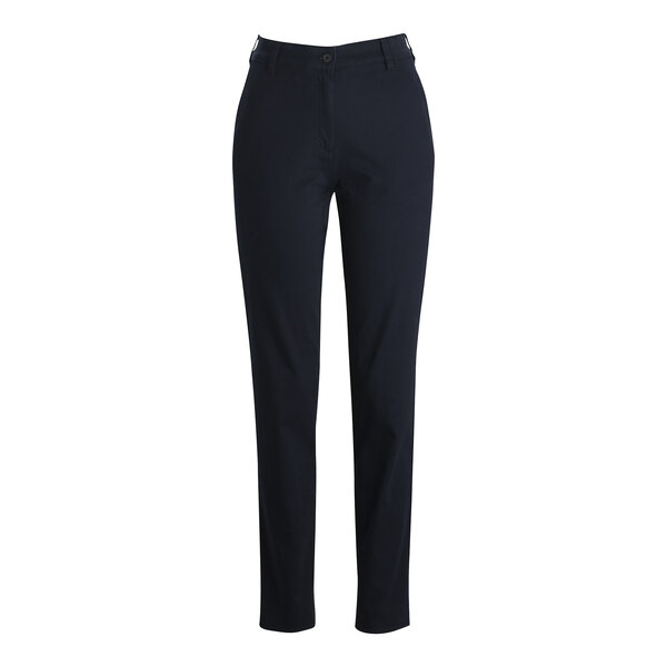 A pair of Edwards women's dark navy work pants with buttons and pockets.