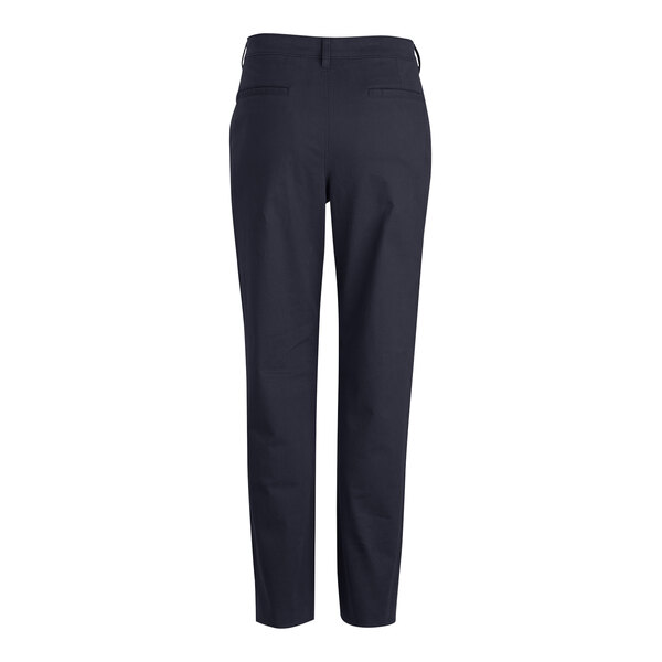 Edwards dark navy workwear pants with a buttoned waistband.