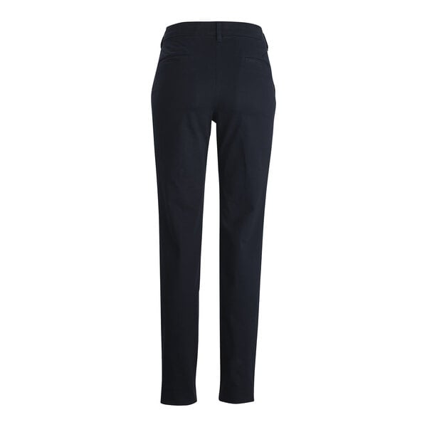 A pair of dark navy Edwards 4-way stretch pants for women with a zipper.
