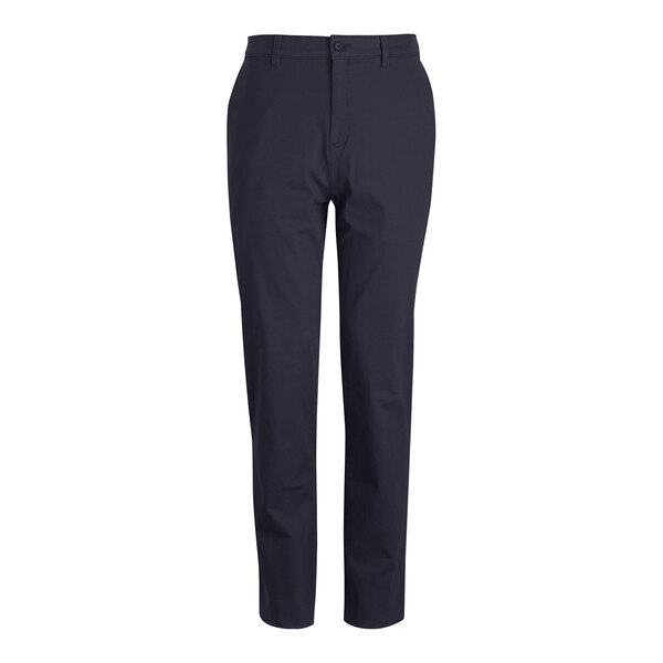 Edwards men's dark navy performance 4-way stretch pants with a buttoned waistband.