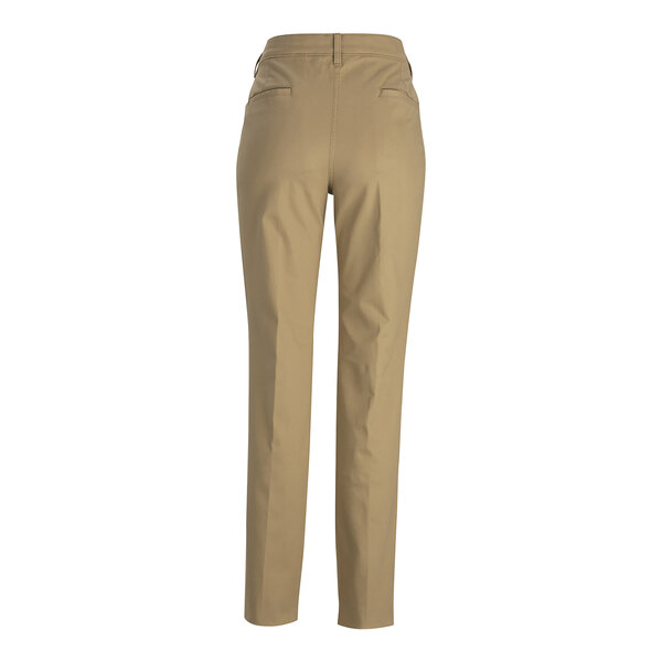 A pair of tan Edwards women's work pants with pockets.