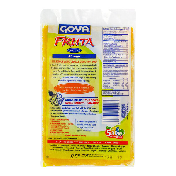 Goya Fruta Mango Pulp 14 oz. - 12/Case