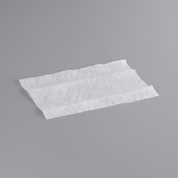 A white paper towel with the words "WipesPlus Lemon Scent Alcohol Free Hand Sanitizing Wipes" on it.