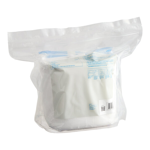WipesPlus 5" x 7" 1500-Count Lemon Scent Alcohol-Free Hand Sanitizing Wipes Refill Bag