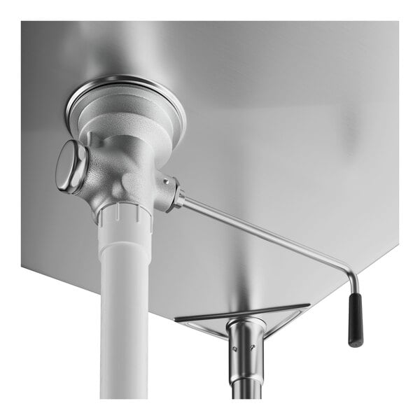 A twist handle waste valve with a strainer designed for a 3 1/2 inch sink opening.