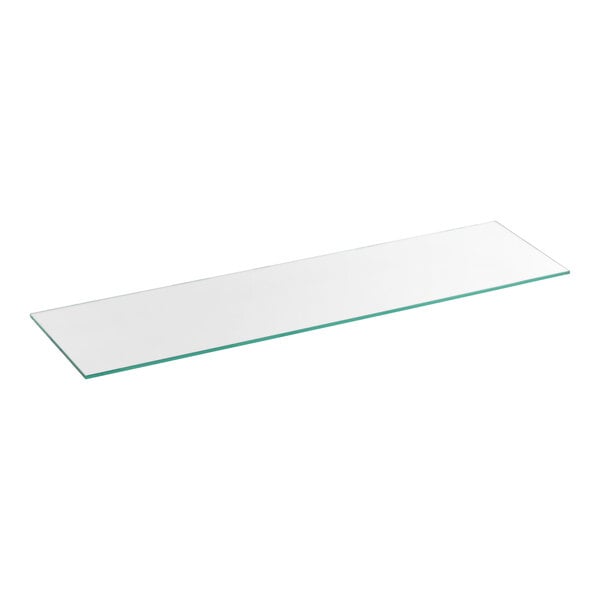 A rectangular clear glass panel designed as a replacement part for Avantco VAC-36W and VAC-36B units.