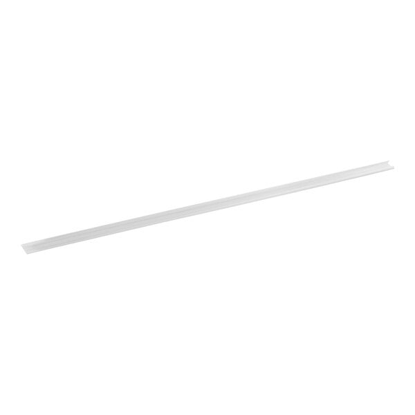 A white plastic strip with a long handle.