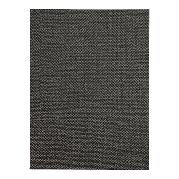 A black fabric with a pattern on it.