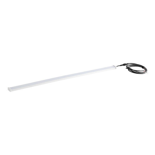 An Avantco Sign Panel LED lamp with a white tube and black wires.