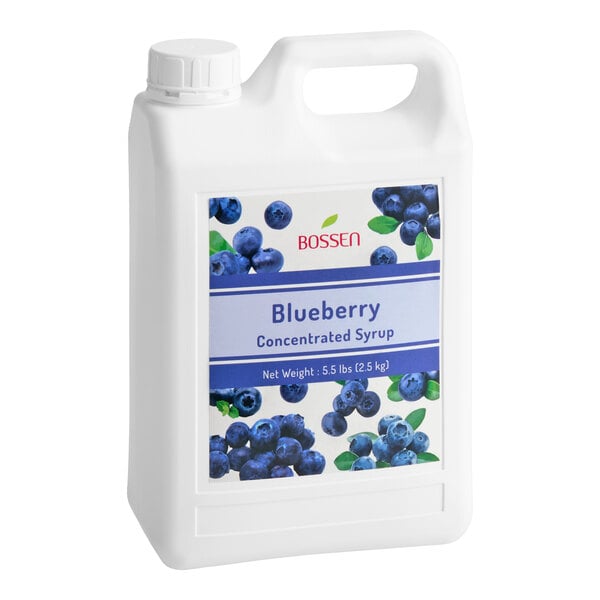 Bossen Blueberry Concentrated Syrup 64 fl. oz. - 6/Case