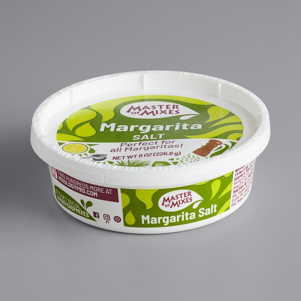 A container of Master of Mixes Margarita Rimming Salt.