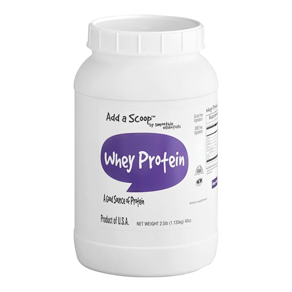 Add A Scoop Whey Protein Supplement Powder 2.5 lb. - 6/Case