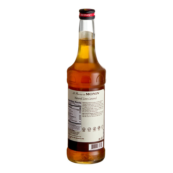 Monin Zero Calorie Natural Caramel Flavoring Syrup 750 mL - 6/Case