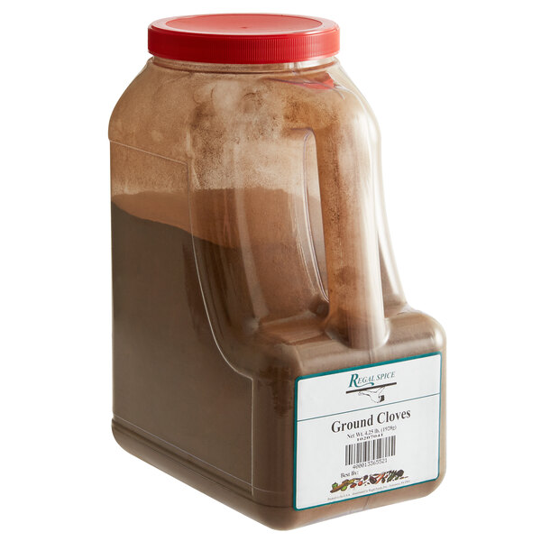 A white container of Regal ground cloves.