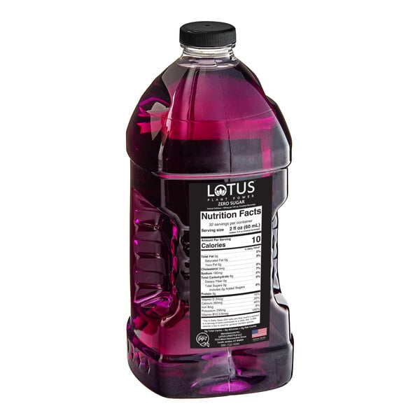 Lotus Plant Power Sugar-Free Purple Lotus 5:1 Energy Concentrate 64 fl. oz. - 6/Case