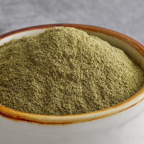A bowl of Regal ground parsley leaves.