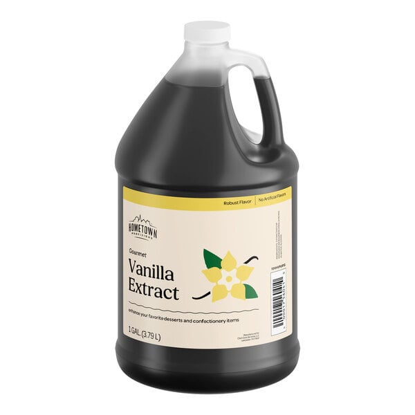 Hometown Provisions Gourmet Pure Vanilla Extract 1 Gallon - 4/Case