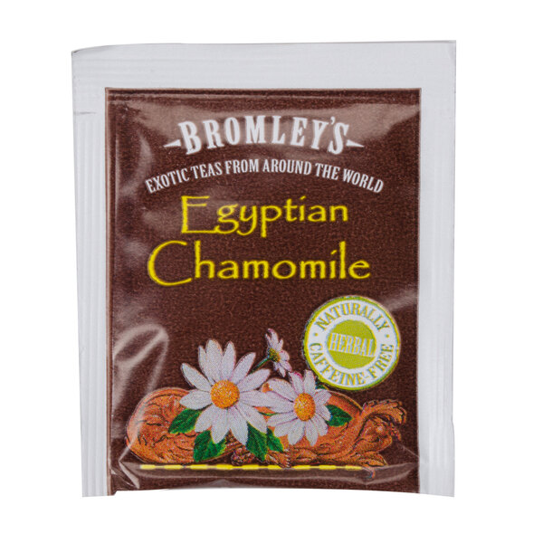 A package of Bromley Exotic Egyptian Chamomile Tea Bags.